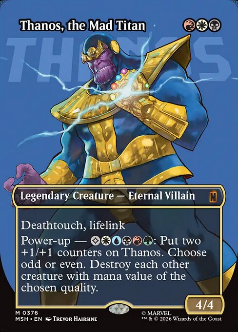 Thanos, the Mad Titan Magic: The Gathering card