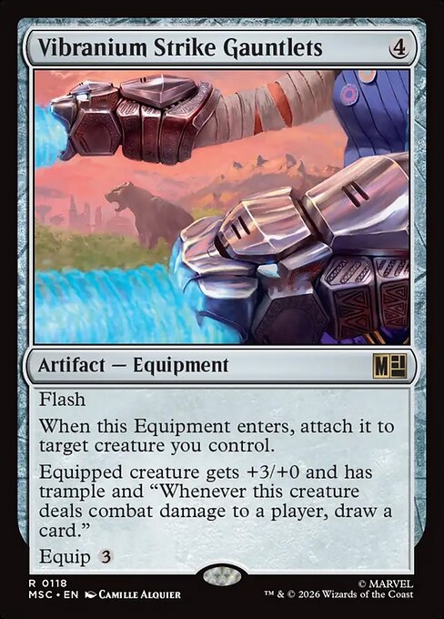 Vibranium Strike Gauntlets Magic: The Gathering card