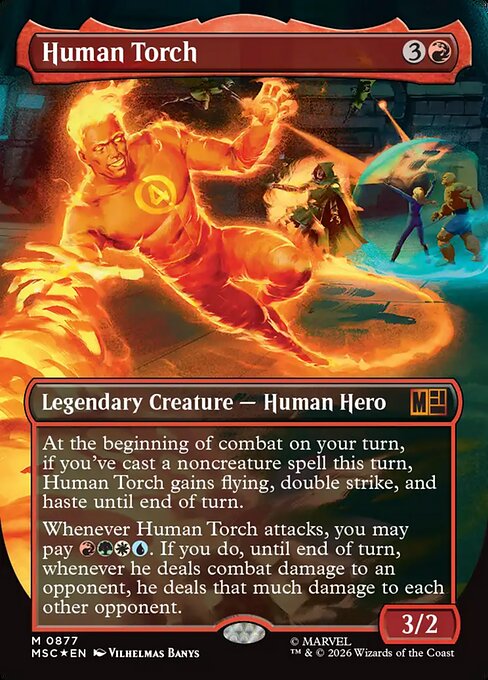 Human Torch Magic: The Gathering card