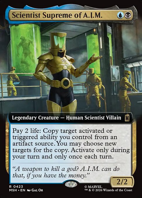 Scientist Supreme of A.I.M. Magic: The Gathering card