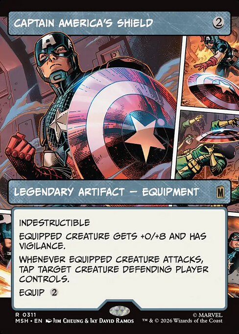 Captain America's Shield Magic: The Gathering card