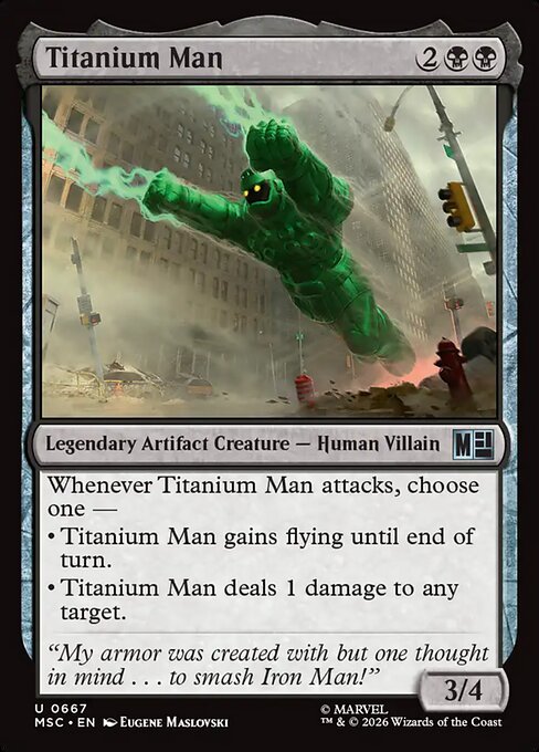 Titanium Man Magic: The Gathering card