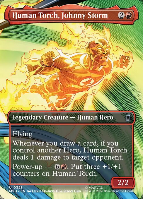 Human Torch, Johnny Storm Magic: The Gathering card