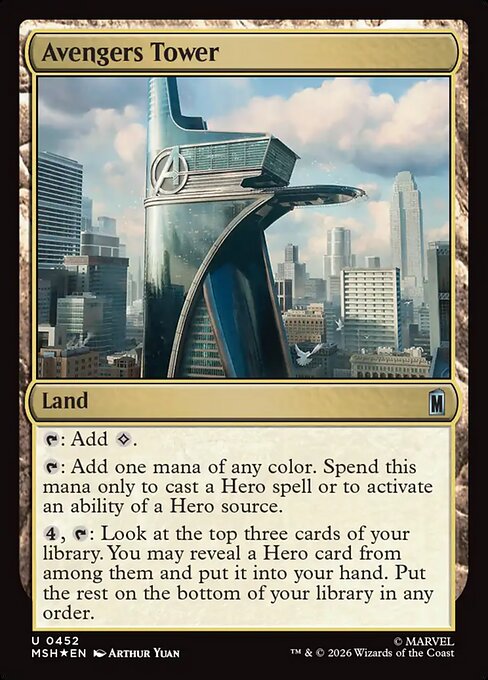 Avengers Tower Magic: The Gathering card