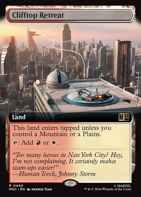 Clifftop Retreat Magic: The Gathering card