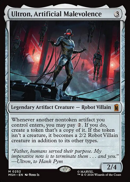 Ultron, Artificial Malevolence Magic: The Gathering card