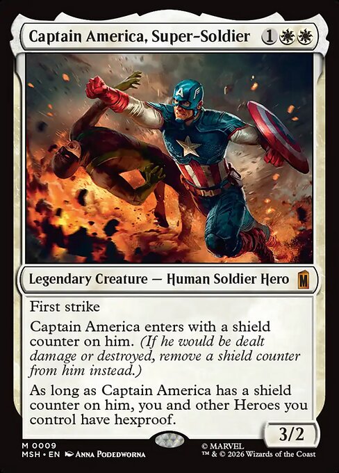 Captain America, Super-Soldier Magic: The Gathering card