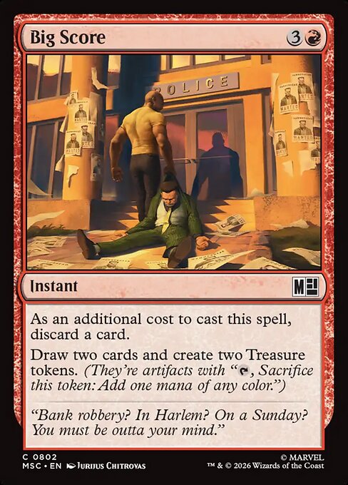 Big Score Magic: The Gathering card