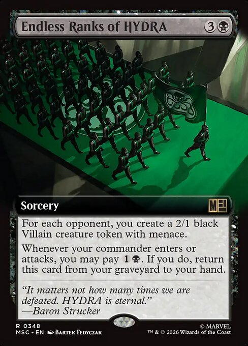 Endless Ranks of HYDRA Magic: The Gathering card