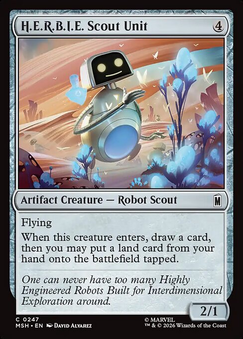 H.E.R.B.I.E. Scout Unit Magic: The Gathering card