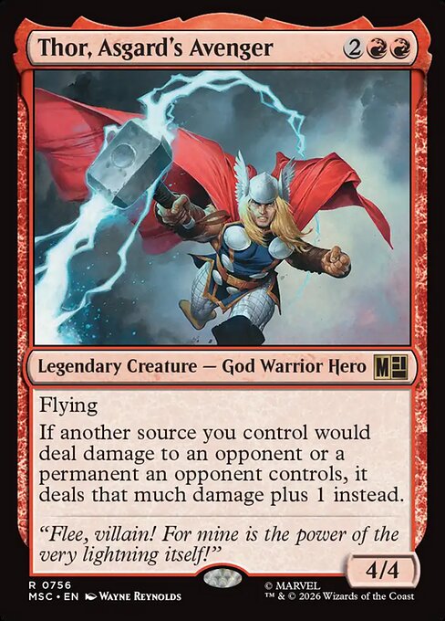 Thor, Asgard's Avenger Magic: The Gathering card