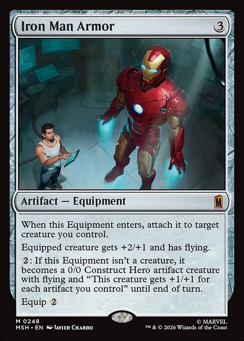 Iron Man Armor Magic: The Gathering card