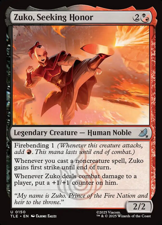 Zuko, Seeking Honor card image