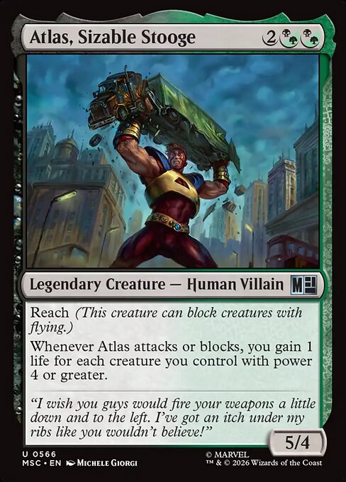 Atlas, Sizable Stooge Magic: The Gathering card