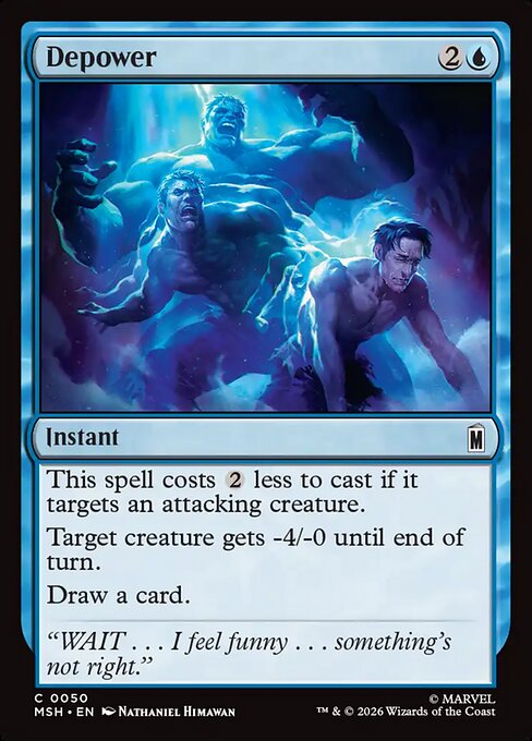 Depower Magic: The Gathering card