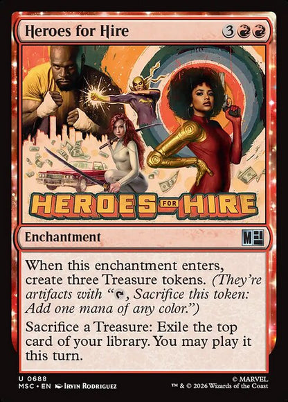 Heroes for Hire Magic: The Gathering card