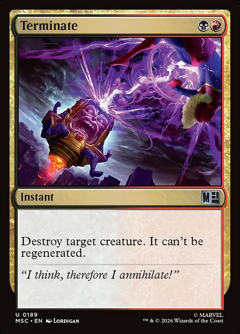 Terminate Magic: The Gathering card