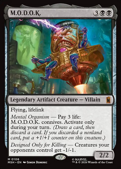 M.O.D.O.K. Magic: The Gathering card