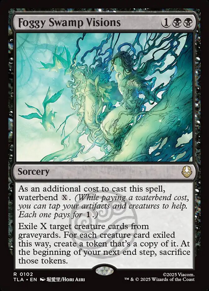 Foggy Swamp Visions Magic: The Gathering card