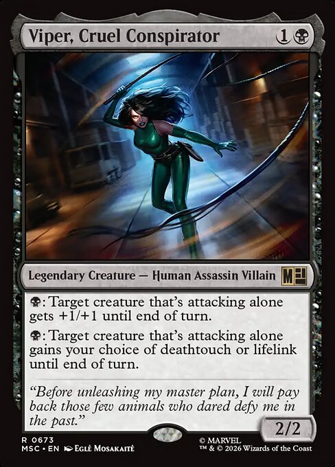 Viper, Cruel Conspirator Magic: The Gathering card