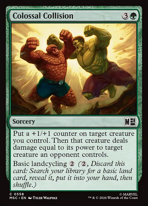 Colossal Collision Magic: The Gathering card