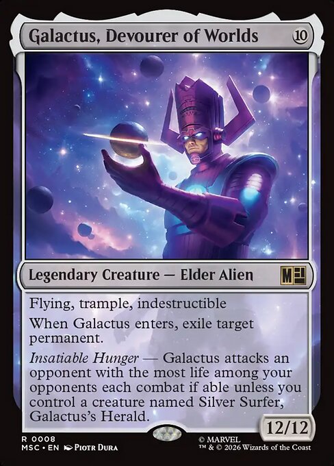 Galactus, Devourer of Worlds Magic: The Gathering card
