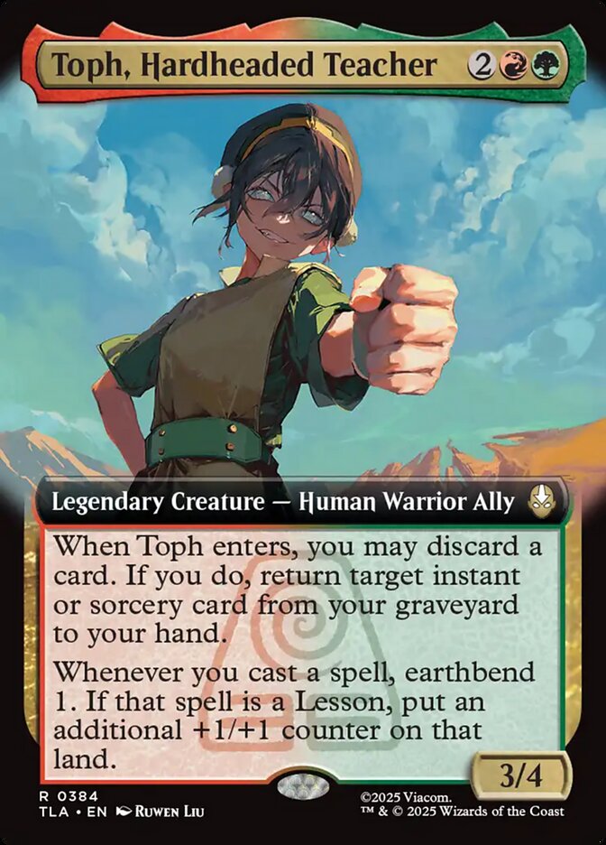 Toph, Hardheaded Teacher Magic: The Gathering card