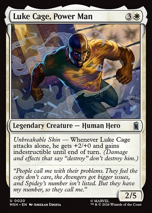 Luke Cage, Power Man Magic: The Gathering card