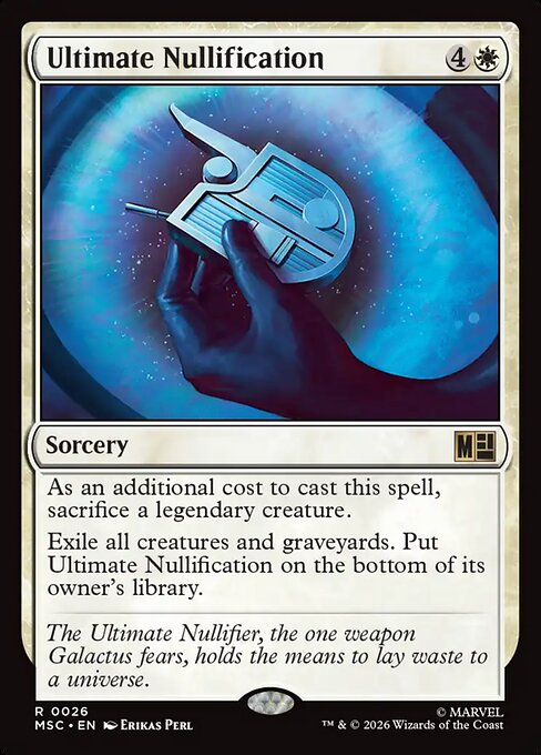 Ultimate Nullification Magic: The Gathering card