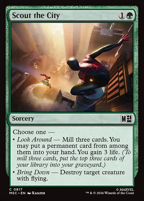 Scout the City Magic: The Gathering card