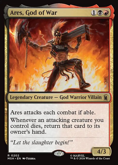 Ares, God of War Magic: The Gathering card