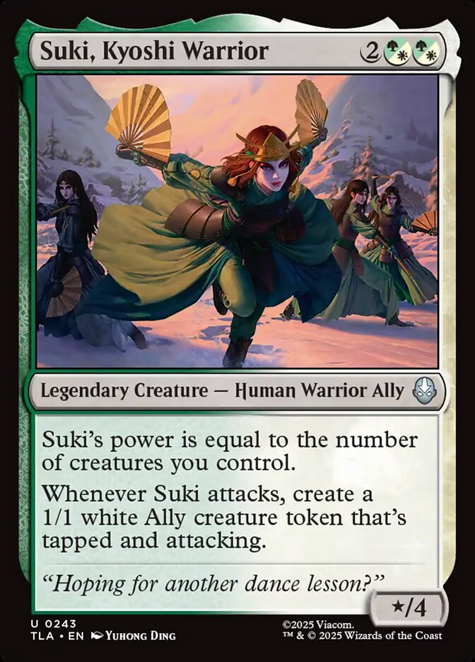 Suki, Kyoshi Warrior Magic: The Gathering card