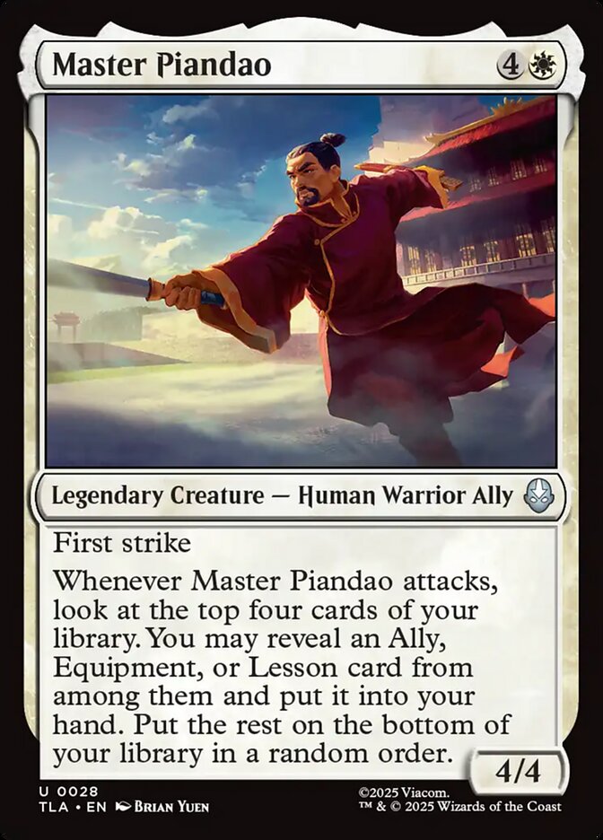 Master Piandao Magic: The Gathering card
