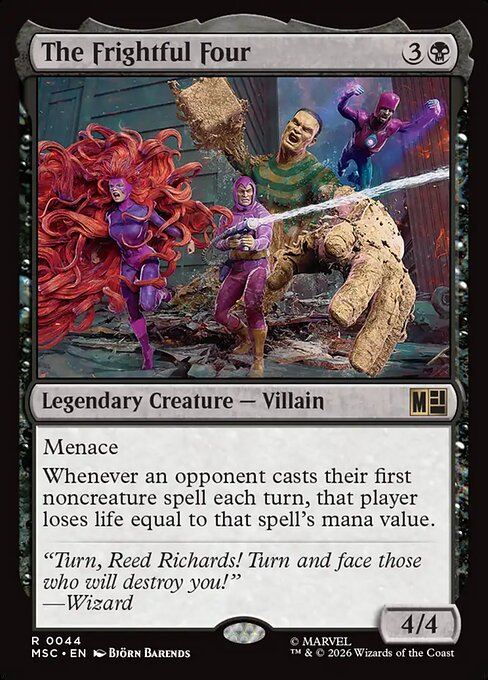 The Frightful Four Magic: The Gathering card