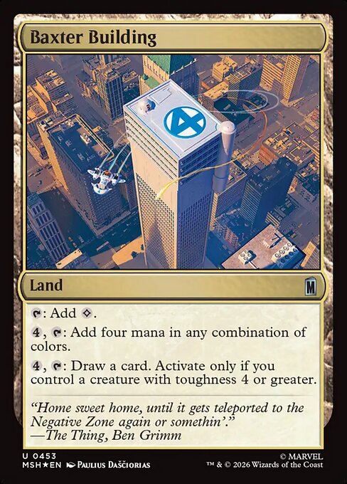 Baxter Building Magic: The Gathering card