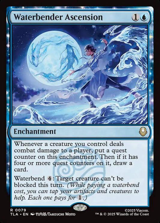 Waterbender Ascension Magic: The Gathering card