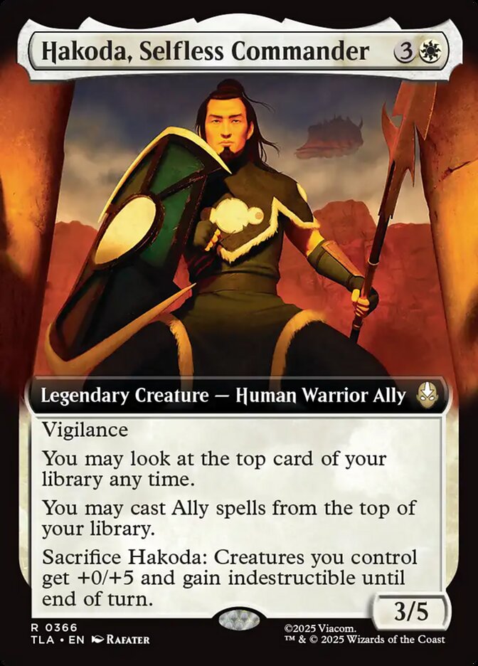 Hakoda, Selfless Commander Magic: The Gathering card