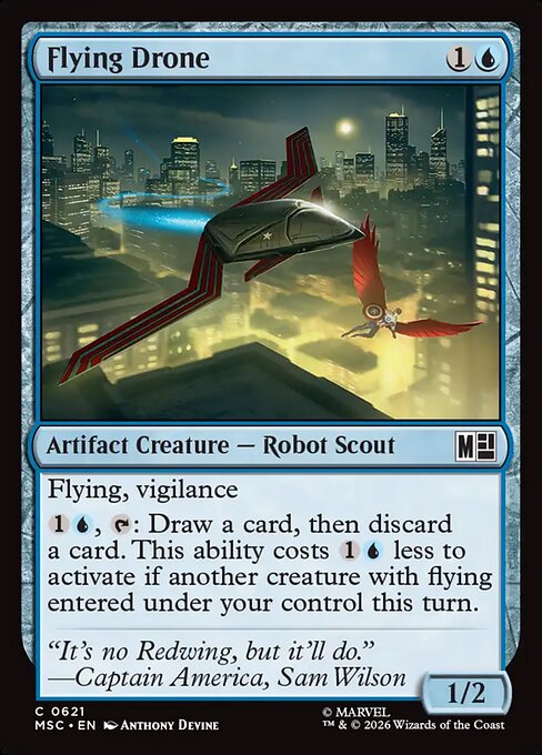 Flying Drone Magic: The Gathering card