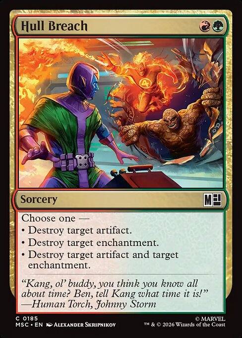 Hull Breach Magic: The Gathering card