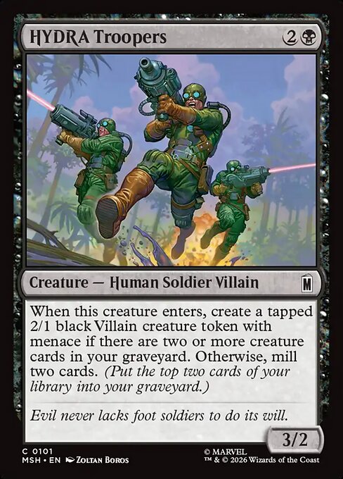 HYDRA Troopers Magic: The Gathering card
