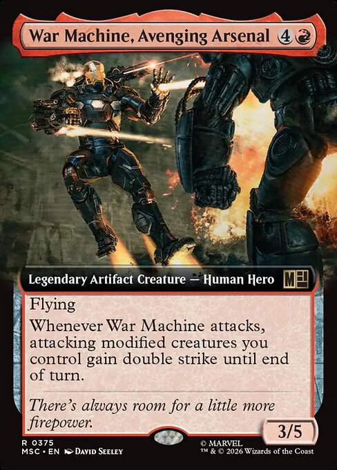 War Machine, Avenging Arsenal Magic: The Gathering card
