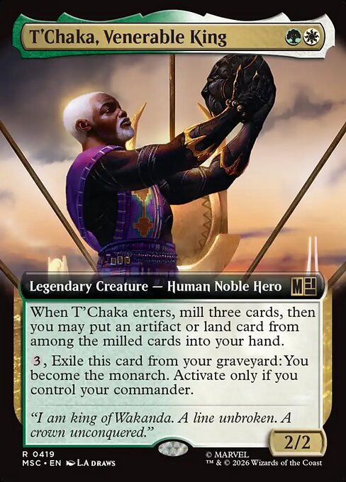 T'Chaka, Venerable King Magic: The Gathering card