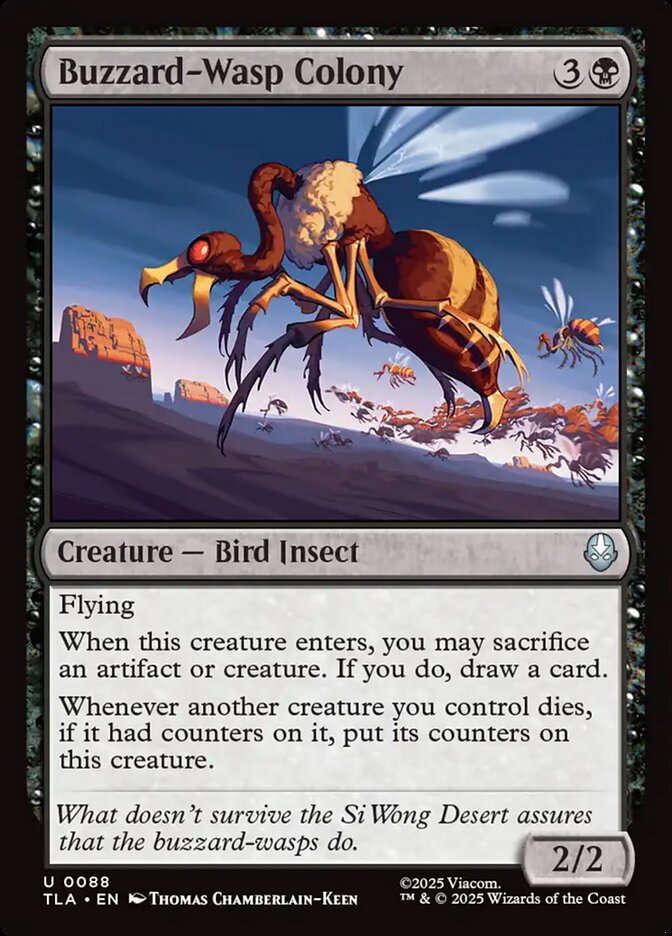 Buzzard-Wasp Colony Magic: The Gathering card