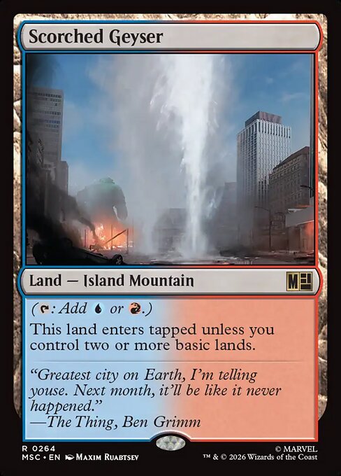 Scorched Geyser Magic: The Gathering card
