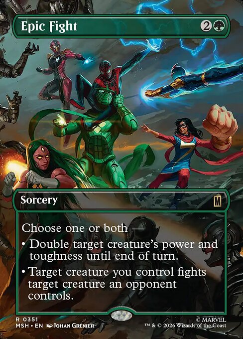 Epic Fight Magic: The Gathering card