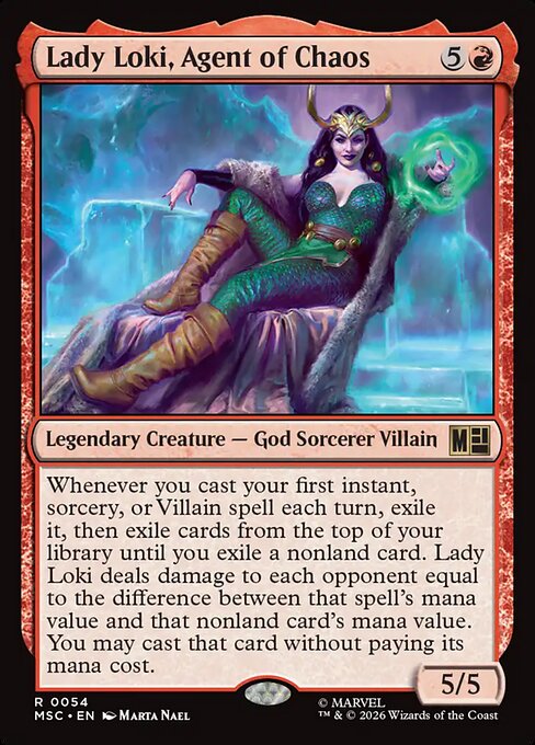 Lady Loki, Agent of Chaos Magic: The Gathering card