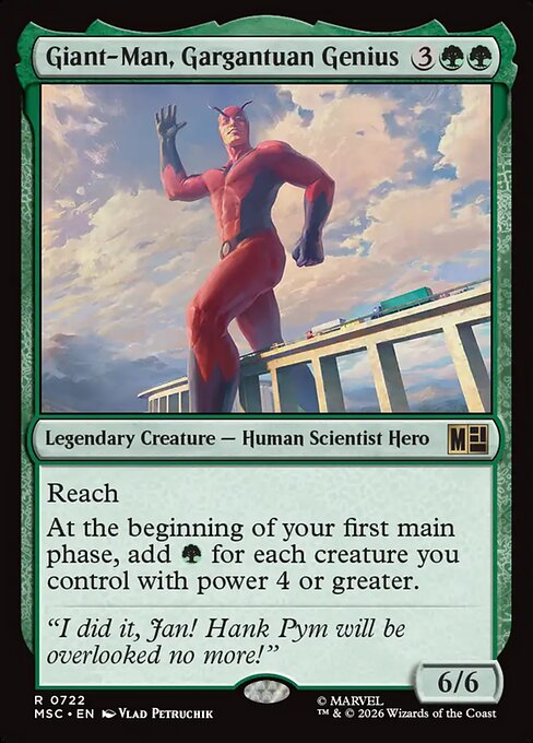 Giant-Man, Gargantuan Genius Magic: The Gathering card