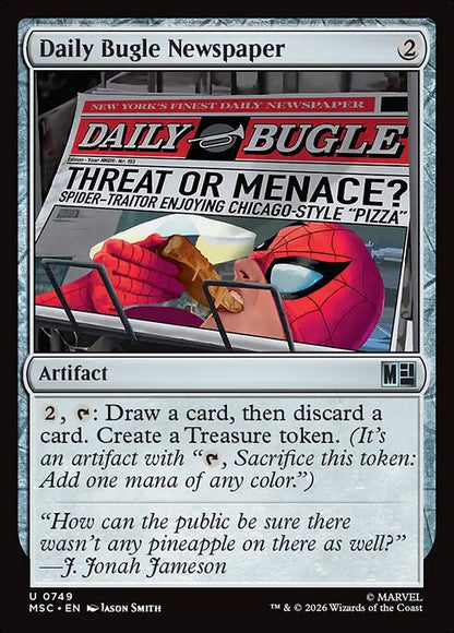 Daily Bugle Newspaper Magic: The Gathering card