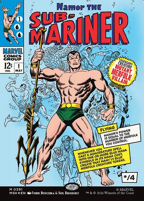 Namor the Sub-Mariner Magic: The Gathering card