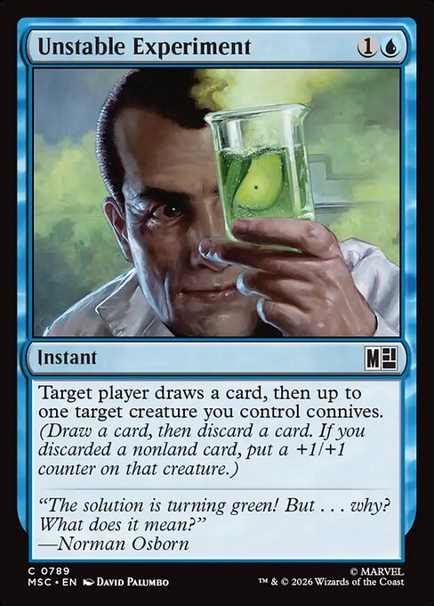 Unstable Experiment Magic: The Gathering card